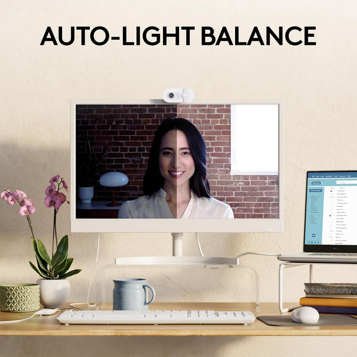 Logitech Brio 100 Full HD 1080p Webcam - White - PakByte Computers