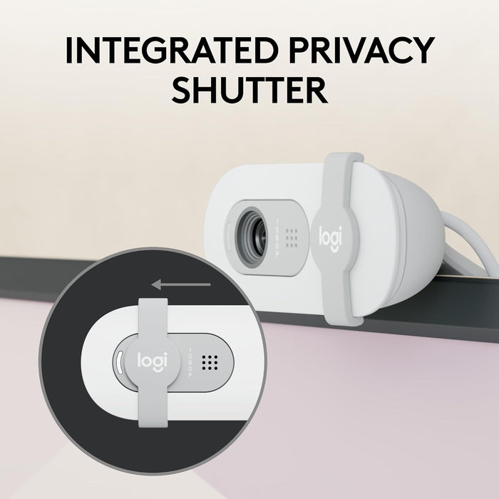 Logitech Brio 100 Full HD 1080p Webcam - White - PakByte Computers