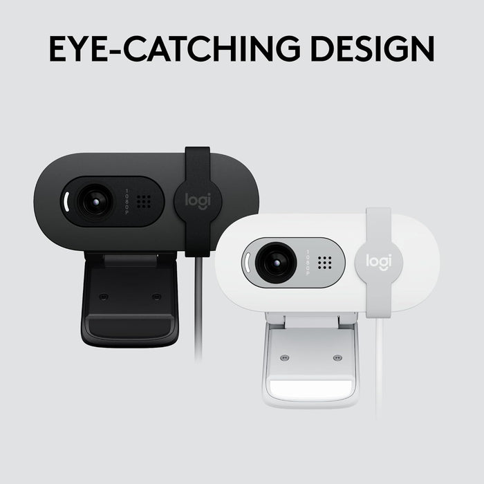 Logitech Brio 100 Full HD 1080p Webcam - White - PakByte Computers