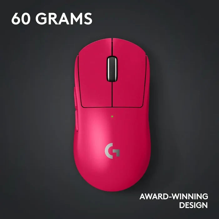 Logitech G PRO X Superlight 2 Lightspeed Wireless Gaming Mouse - Magenta - PakByte Computers