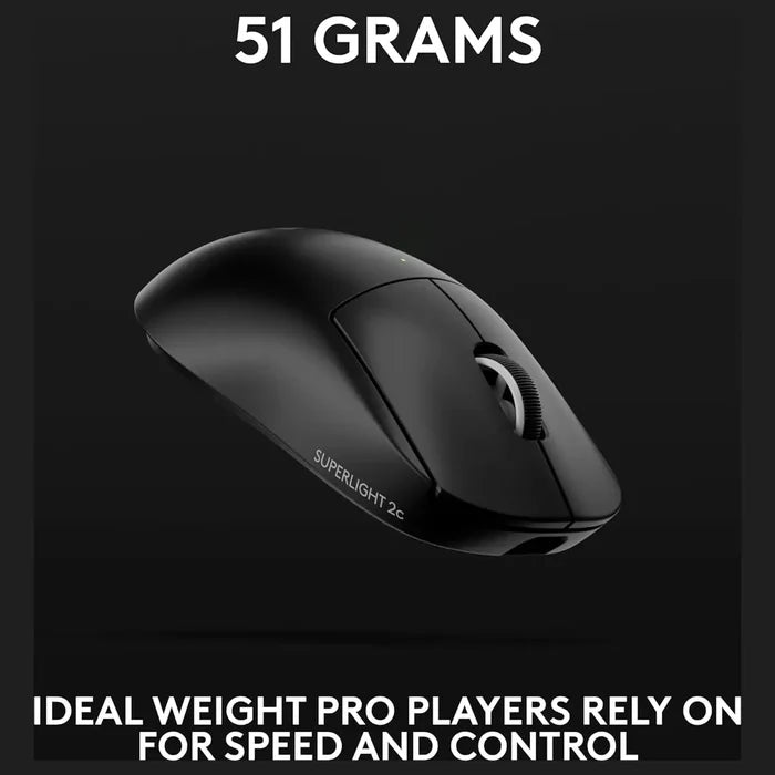 Logitech G PRO X Superlight 2c Lightspeed Gaming Mouse - Black
