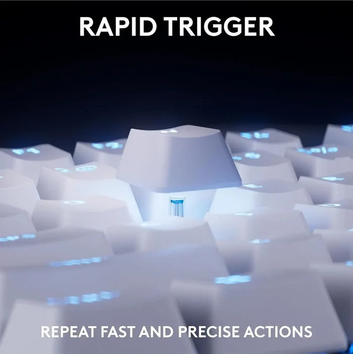 Logitech G Pro X TKL Rapid TKL Wired Gaming Keyboard - White