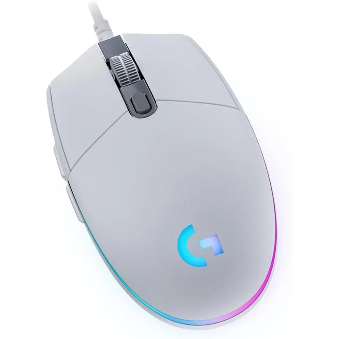 Logitech G203 Lightsync Wired Gaming Mouse - White - PakByte Computers