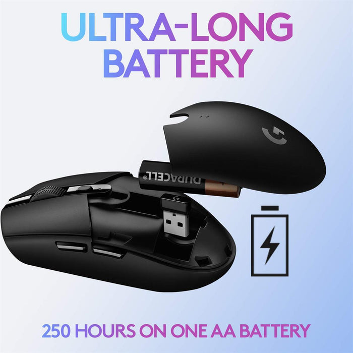 Logitech G304 HERO Lightspeed Wireless Gaming Mouse - White - PakByte Computers