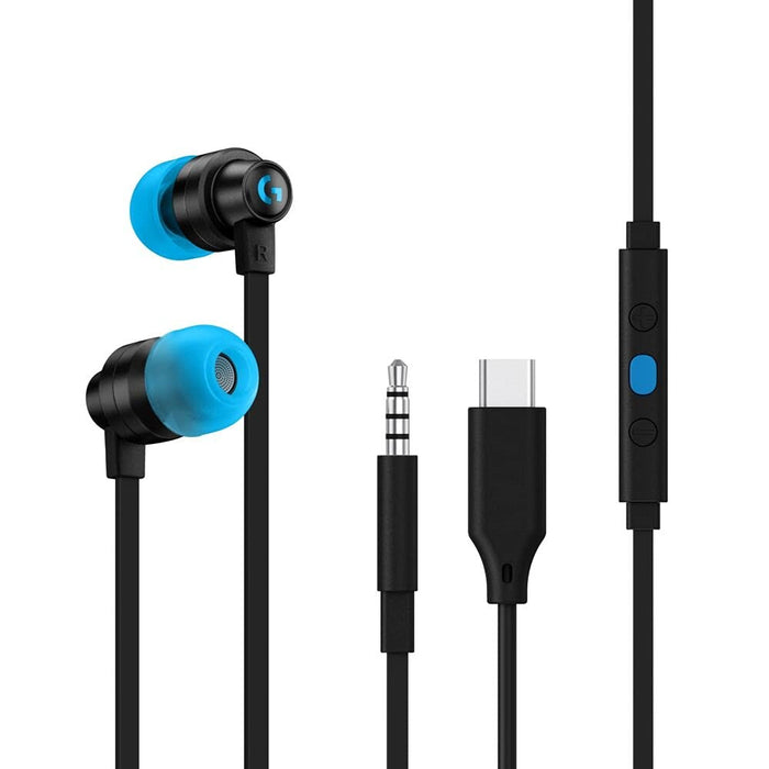 Logitech G333 Gaming Earphones with Mic and Dual Driver - Black - PakByte Computers