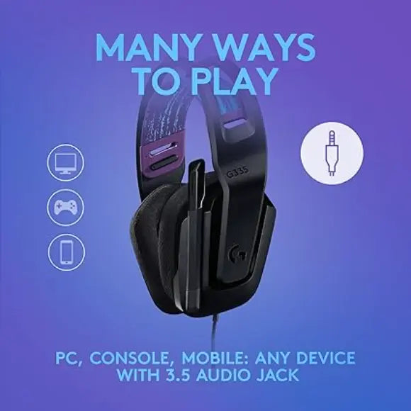 Logitech G335 Wired Gaming Headset - Black - PakByte Computers
