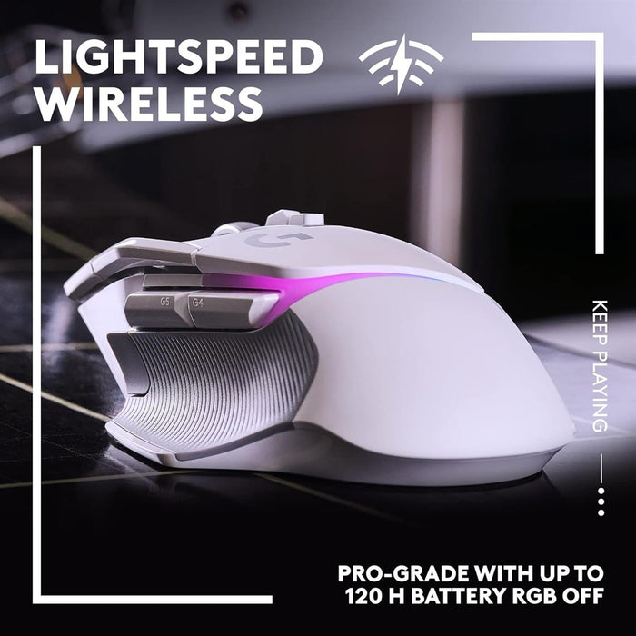 Logitech G502 X Plus Lightspeed RGB Wireless Gaming Mouse - White - PakByte Computers