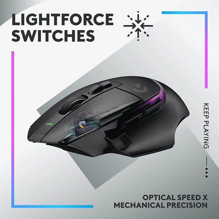 Logitech G502 X PLUS Wireless RGB Gaming Mouse (Black) - PakByte Computers