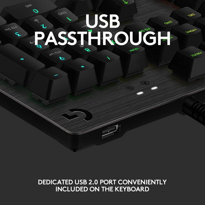 Logitech G512 Carbon RGB Mechanical Gaming Keyboard - GX Brown Tactile: 920-009354 - PakByte