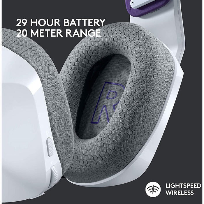 Logitech G733 LIGHTSPEED Wireless RGB Gaming Headset (White) - PakByte Computers
