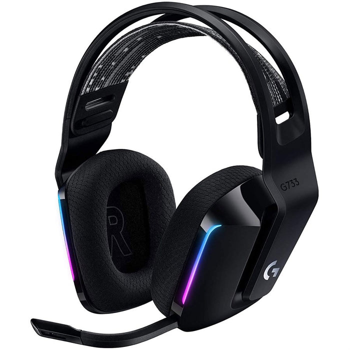 Logitech G733 RGB Lightspeed Wireless Gaming Headset (Black) - PakByte Computers