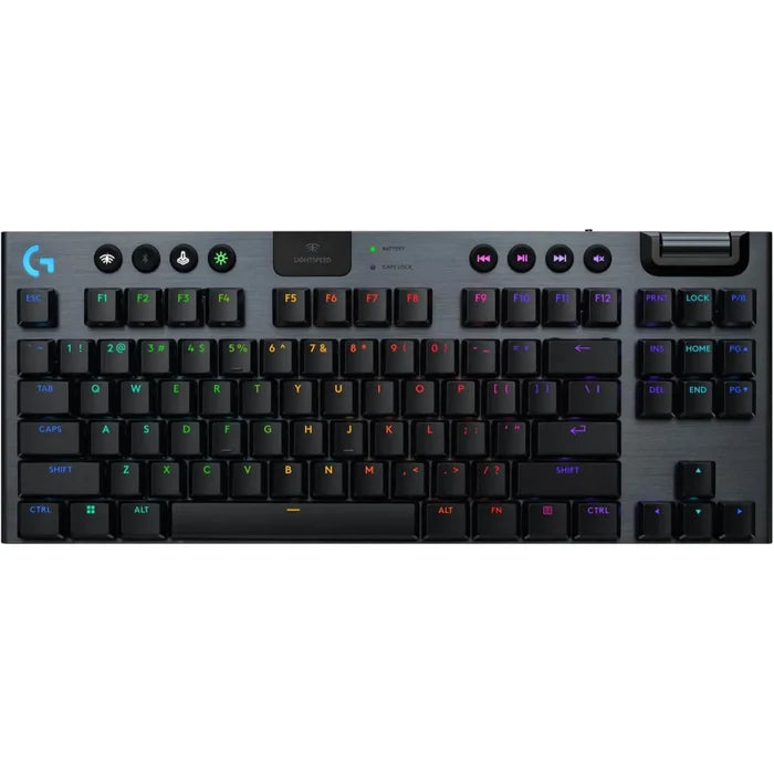 Logitech G915 X Lightspeed TKL Wireless Mechanical Gaming Keyboard -  Black (GL Clicky Switches) - PakByte Computers