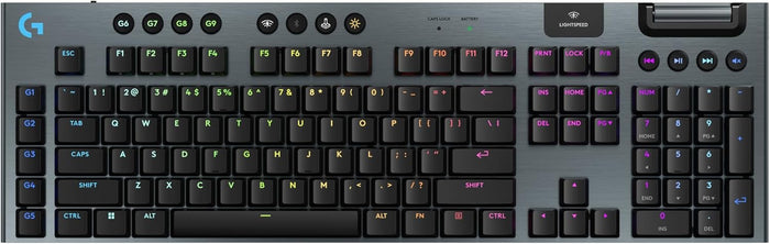 Logitech G915 X Lightspeed Wireless Gaming Keyboard, GL Tactile Switches - Black - PakByte Computers