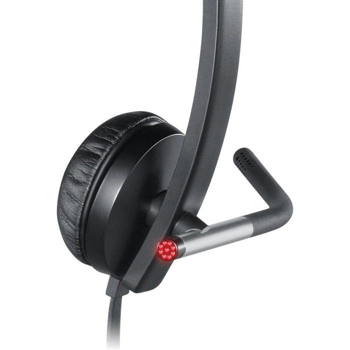 Logitech H650E USB Mono Headset (Black) - PakByte Computers