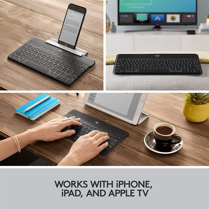 Logitech Keys-to-Go Portable Wireless Keyboard for Apple Devices - Black - PakByte Computers