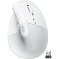 Logitech Lift Vertical Ergonomic Wireless Mouse - Off-White - PakByte