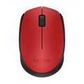 Logitech M171 Wireless Mouse, 2.4 GHz with USB Mini Receiver, Optical Tracking - Red - PakByte