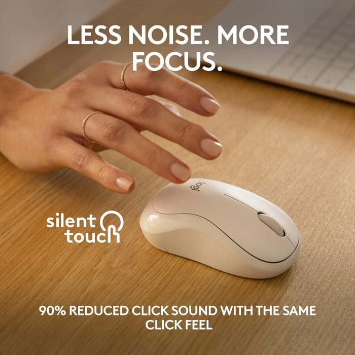 Logitech M240 Silent Bluetooth Mouse - White (910-007123) - PakByte