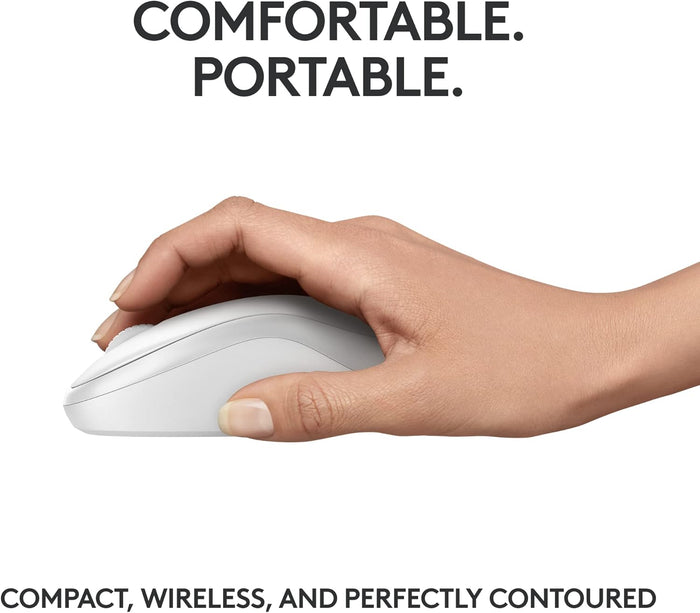 Logitech M240 Silent Bluetooth Mouse - White (910-007123) - PakByte