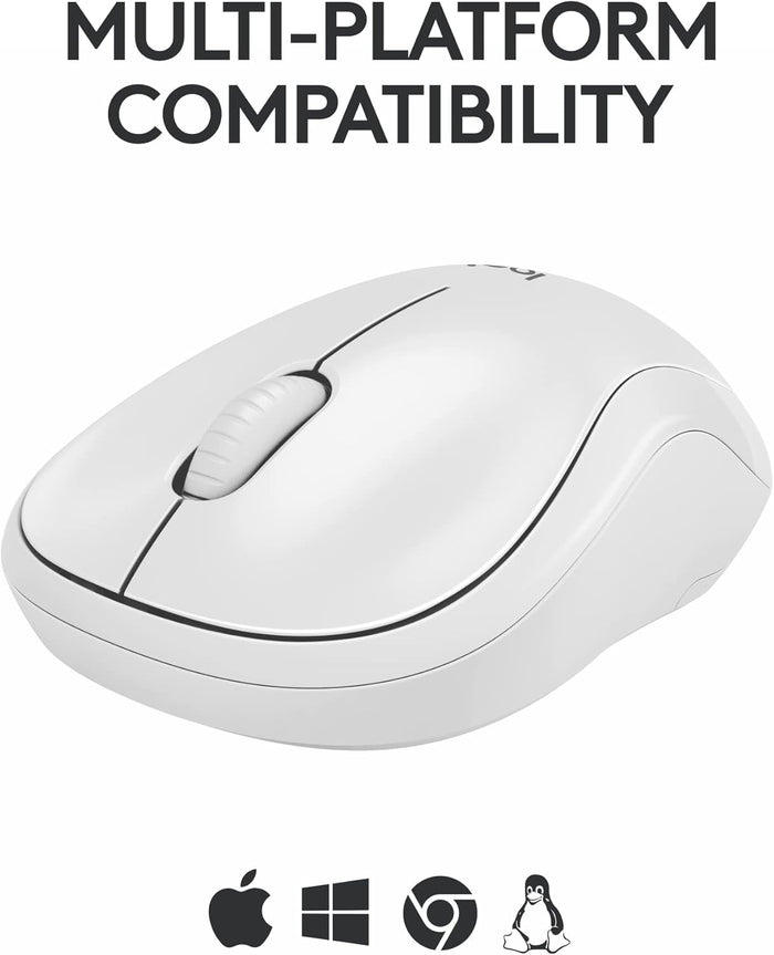 Logitech M240 Silent Bluetooth Mouse - White (910-007123) - PakByte