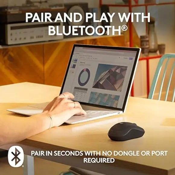Logitech M240 Silent Bluetooth, Wireless Mouse - Graphite - PakByte Computers