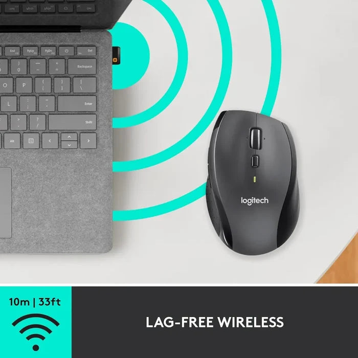 Logitech M705 Marathon Wireless Mouse - Black - PakByte Computers