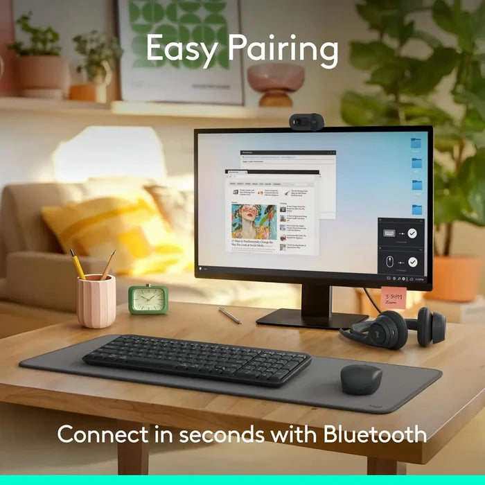 Logitech MK250 Bluetooth Wireless Mouse and Keyboard - Graphite