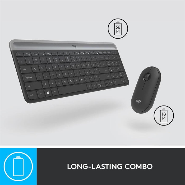 Logitech MK470 Slim Wireless Keyboard and Mouse Combo - PakByte Computers