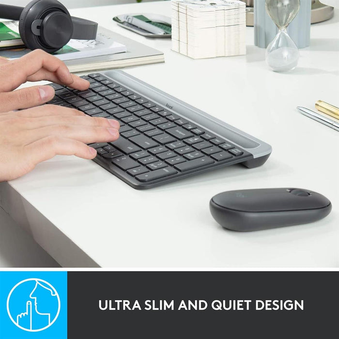 Logitech MK470 Slim Wireless Keyboard and Mouse Combo - PakByte Computers