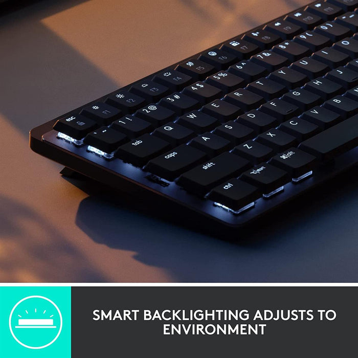 Logitech MX Mechanical Mini Clicky Wireless Illuminated Performance Keyboard