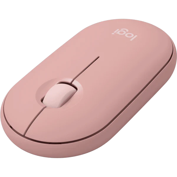 LOGITECH Pebble M350 Portable Wireless Mouse with Bluetooth- Pink - PakByte