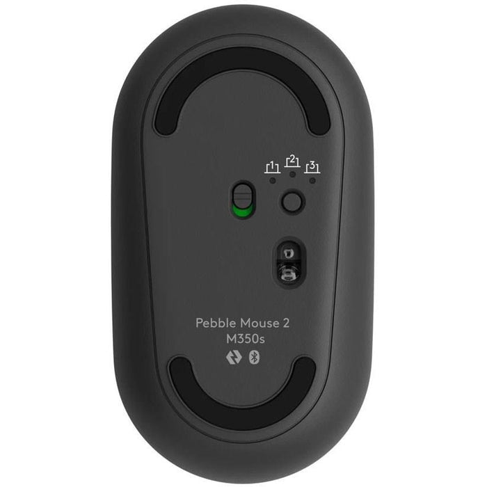 Logitech Pebble Mouse 2 M350s Slim Bluetooth Wireless Mouse - Tonal Graphite - PakByte
