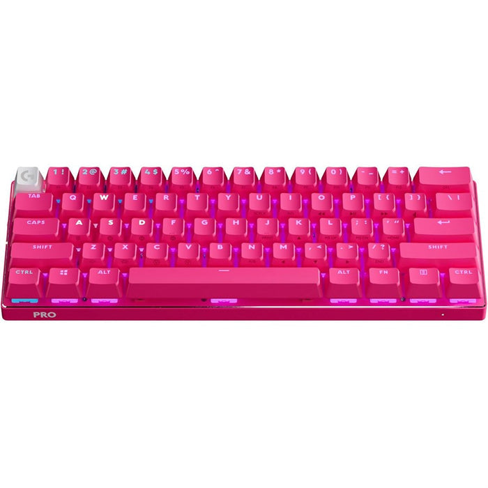Logitech PRO X 60 Wireless 60% Gaming Keyboard - Optical Switches (Magenta) - PakByte Computers
