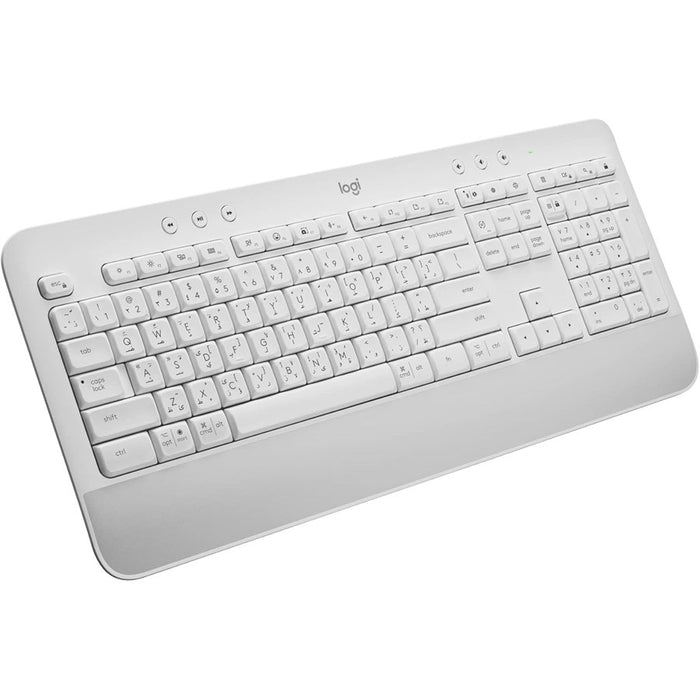 Logitech SIGNATURE K650 Wireless Keyboard with Wrist Rest (Off White) - AR Layout - PakByte Computers