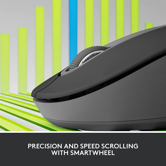 Logitech Signature M650 Mouse Graphite 910-006262 - Medium Size - PakByte