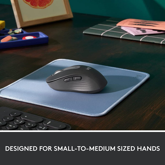 Logitech Signature M650 Mouse Graphite 910-006262 - Medium Size - PakByte