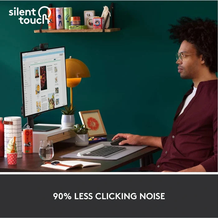 Logitech M650 Large Signature Wireless Mouse & Bluetooth Mouse - BLACK - PakByte