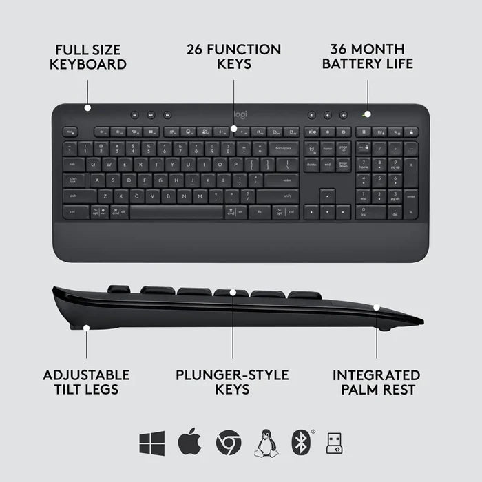 Logitech Signature MK650 Wireless Combo for Business - PakByte Computers