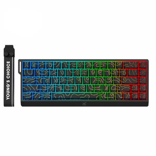 Mchose Ace 68HE 65% Wired Magnetic Switch Mechanical Gaming Keyboard - Black Contour