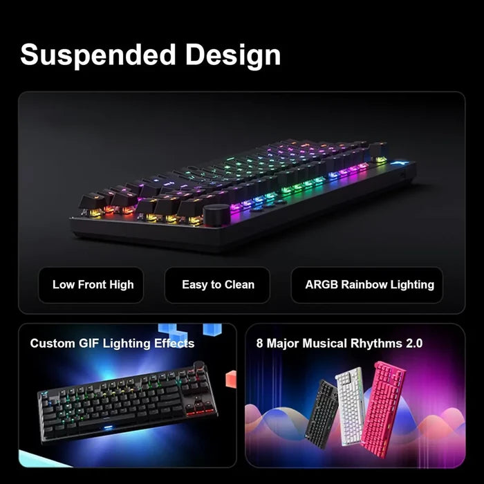 Mchose Mix 87 HE TKL Wired RGB Magnetic Switch Gaming Keyboard, Apollo Switch - White - PakByte Computers