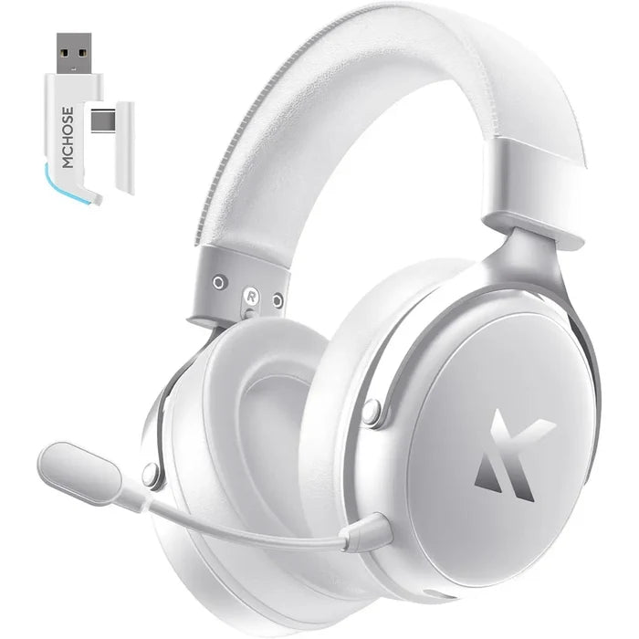 Mchose V9 PRO Wireless Gaming Headset 7.1 Surround Sound - Icy White