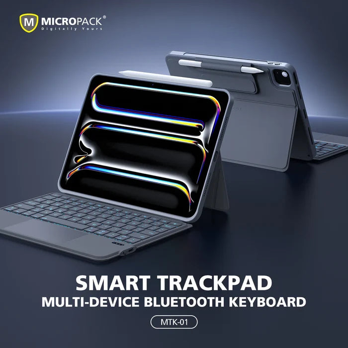 Micropack Bluetooth Keyboard with Touchpad & Detachable Case for iPad – MTK-01