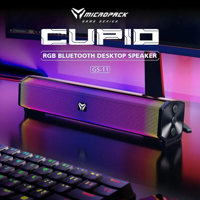 Micropack GS-11 Bluetooth Wireless Rainbow Gaming Speaker - Black