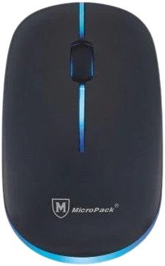 Micropack MP-216 Comfy Rainbow USB Optical Wired Mouse - Black