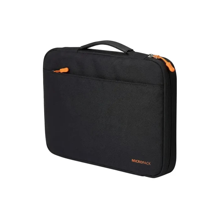 Micropack MSL-01 Laptop Sleeve Bag Case with Carrying Handle for Laptops up to 14" - Black