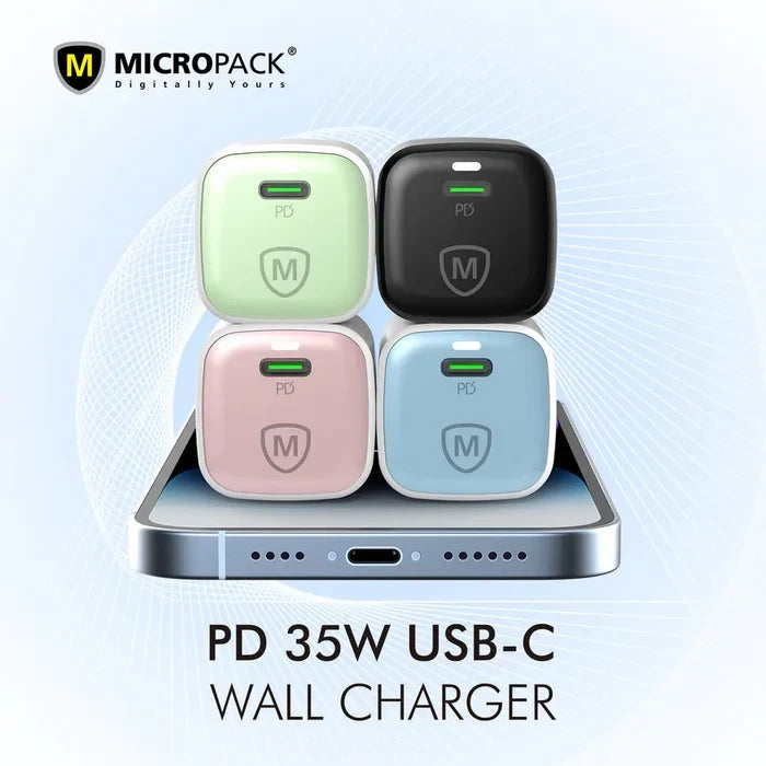 Micropack MWC-135 35W USB-C Universal Wall Charger - Black