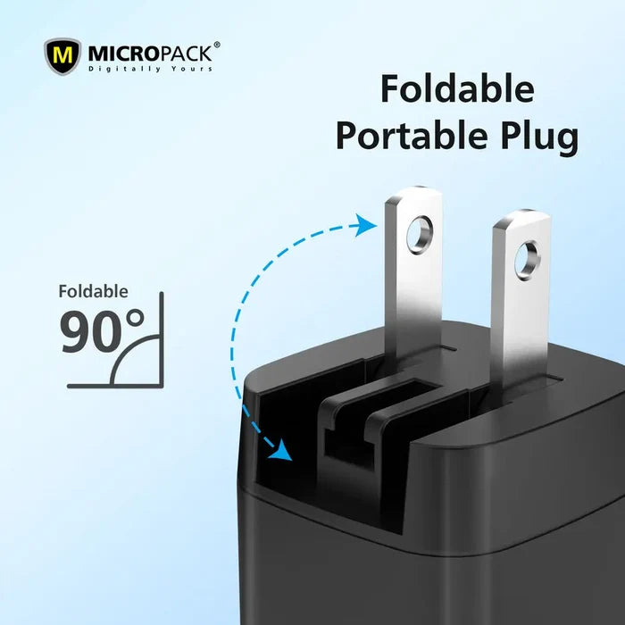 Micropack MWC-135 35W USB-C Universal Wall Charger - Black