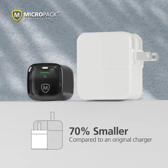 Micropack MWC-135 35W USB-C Universal Wall Charger - Black
