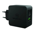 Micropack MWC-248PD 48W Wall Charger Dual Port Fast Charging – Black