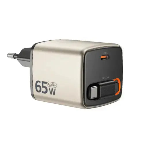 Micropack MWC-265 65W Fast Charging Wall Charger with Retractable Cable